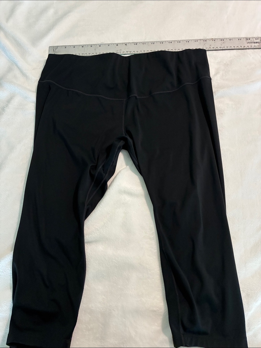 Nike Black Capri Leggings with Wide Waistband